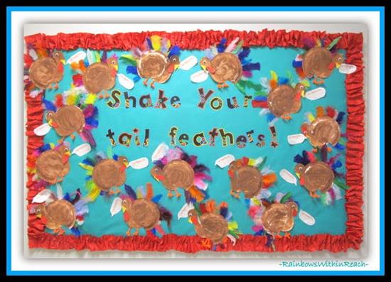 "Shake Your Tail Feathers!" Thanksgiving Bulletin Board Idea – SupplyMe